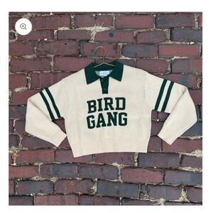 Cream and Green 'Bird Gang' Philly Eagles Sweater